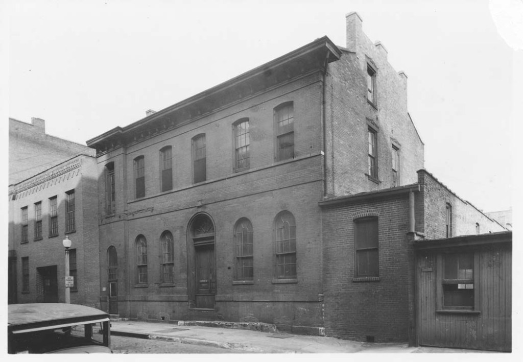 Historic building associated with the Lemp Brewery in St. Louis, featuring a brick facade and large windows.